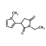 CAS 登录号：402482-70-6， 1-乙基-3-(1-甲基-1H-吡咯-2-基)-2,5-吡咯烷二酮