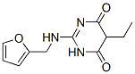 CAS 登录号：40262-17-7， 5-乙基-2-(糠基氨基)嘧啶-4,6(1H,5H)-二酮