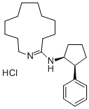 CAS#: 40297-09-4, N-(2-Phenylcyclopentyl)-1-azacyclotridec-1-en-2-amine hydrochloride