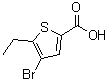 CAS#: 40477-61-0, 4-Bromo-5-Ethyl-2-Thiophenecarboxylic Acid