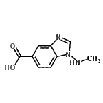 CAS 登录号：40534-00-7， 1-(甲基氨基)-1H-苯并咪唑-5-羧酸