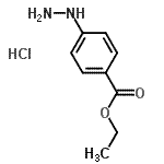 CAS 登录号：40566-85-6， 乙基4-肼基苯甲酸酯盐酸盐(1:1)