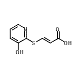 CAS#: 40585-10-2, (2E)-3-[(3-Hydroxy-2-Pyridinyl)Sulfanyl]Acrylic Acid