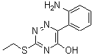 CAS 登录号：405921-19-9， 6-(2-氨基苯基)-3-(乙硫基)-1,2,4-三嗪-5-醇