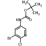 CAS#: 405939-59-5, 2-Methyl-2-Propanyl (5-Bromo-6-Chloro-3-Pyridinyl)Carbamate