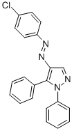 CAS 登录号：40640-31-1， 4-((4-氯苯基)偶氮)-1,5-二苯基-1H-吡唑