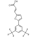 CAS 登录号：406725-93-7， (2E)-3-{5-[3,5-二(三氟甲基)苯基]-2-呋喃基}丙烯酸