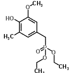 CAS 登录号：407584-03-6， 二乙基(4-羟基-3-甲氧基-5-甲基苄基)膦酸酯