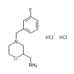 CAS 登录号：407640-28-2， 1-[4-(3-氟苄基)-2-吗啉基]甲胺二盐酸盐