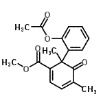 CAS#: 40801-44-3, Methyl 6-(2-Acetoxyphenyl)-4,6-Dimethyl-5-Oxo-1,3-Cyclohexadiene-1-Carboxylate