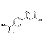 CAS 登录号：40891-41-6， (2E)-3-(4-异丙基苯基)-2-丁烯酸