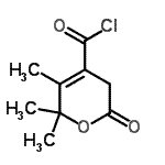 CAS#: 40945-50-4, 5,6,6-Trimethyl-2-Oxo-3,6-Dihydro-2H-Pyran-4-Carbonyl Chloride
