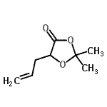 CAS 登录号：410098-23-6， 5-烯丙基-2,2-二甲基-1,3-二氧戊环-4-酮