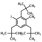 CAS 登录号：41080-91-5， 1,3,5-三(2,2-二甲基丙基)-2-碘-4-甲基苯
