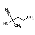 CAS 登录号：4111-09-5， 2-羟基-2-甲基戊腈