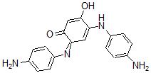CAS 登录号：41137-96-6， 3-羟基-(4-氨基)苯胺基-6,N-((4-氨基)苯基)苯醌单亚胺
