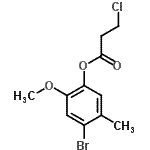 CAS#: 41194-86-9, 4-Bromo-2-Methoxy-5-Methylphenyl 3-Chloropropanoate