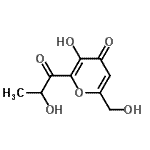 CAS 登录号：412022-21-0， 3-羟基-6-(羟基甲基)-2-乳酰-4H-吡喃-4-酮