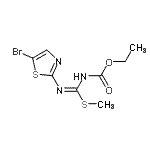 CAS 登录号：41228-34-6， 乙基[(Z)-[(5-溴-1,3-噻唑-2-基)氨基](甲硫基)亚甲基]氨基甲酸酯