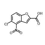 CAS#: 412336-57-3, 5-Chloro-4-Nitro-1-Benzofuran-2-Carboxylic Acid