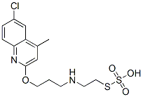 CAS 登录号：41287-24-5， 硫代硫酸氢 S-[2-[[3-[(6-氯-4-甲基-2-喹啉基)氧基]丙基]氨基]乙基]酯