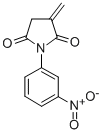 CAS 登录号：4137-12-6， 1-(3-硝基苯基)-3-亚甲基吡咯烷-2,5-二酮