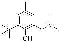 CAS 登录号：4142-59-0， 2-叔丁基-6-[(二甲基氨基)甲基]-4-甲基苯酚