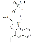 CAS 登录号:41426-11-3, 1-乙基-2-(乙硫基)-萘并(1,2-d)噻唑鎓硫酸乙酯盐