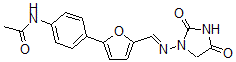 CAS 登录号：41515-09-7， 1-((5-(4-乙酰氨基苯基)-2-呋喃基)亚甲基氨基)海因