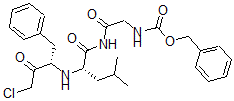 CAS 登录号：41658-44-0， N-苄氧羰基甘氨酰-亮氨酰-苯丙氨酸氯甲基甲酮