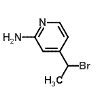 CAS 登录号：416852-13-6， 4-(1-溴乙基)吡啶-2-胺