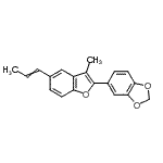 CAS#: 41744-27-8, 5-[3-Methyl-5-(1-Propen-1-Yl)-1-Benzofuran-2-Yl]-1,3-Benzodioxole