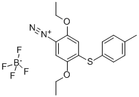 CAS 登录号：41749-18-2， 2,5-二乙氧基-4-(对甲苯基硫代)偶氮苯四氟硼酸盐