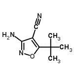 CAS 登录号：41808-55-3， 3-氨基-5-(2-甲基-2-丙基)-1,2-恶唑-4-甲腈