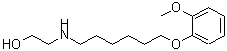 CAS 登录号：418780-13-9， 2-{[6-(2-甲氧基苯氧基)己基]氨基}乙醇