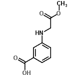 CAS 登录号：418788-94-0， 3-[(2-甲氧基-2-氧代乙基)氨基]苯甲酸