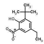 CAS#: 418805-50-2, 4-Ethyl-2-(2-Methyl-2-Propanyl)-6-Nitrophenol