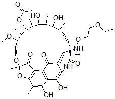 CAS#: 41887-56-3, 3-[(2-Ethoxyethoxy)Iminomethyl]Rifamycin SV