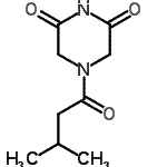 CAS 登录号：419538-87-7， 4-(3-甲基丁酰基)-2,6-哌嗪二酮