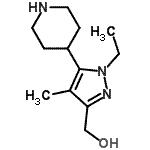 CAS#: 419571-89-4, [1-Ethyl-4-Methyl-5-(4-Piperidinyl)-1H-Pyrazol-3-Yl]Methanol