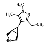 CAS#: 419572-25-1, (1R,5S,6S)-6-(3-Ethyl-1,5-Dimethyl-1H-Pyrazol-4-Yl)-3-Azabicyclo[3.1.0]Hexane