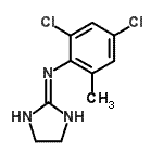 CAS 登录号：4201-34-7， N-(2,4-二氯-6-甲基苯基)-4,5-二氢-1H-咪唑-2-胺