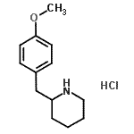 CAS 登录号：420137-09-3， 2-(4-甲氧基苄基)哌啶盐酸盐(1:1)
