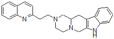 CAS 登录号：42021-23-8， 2-(beta-(2-喹啉基)乙基)-1,2,3,4,6,7,12,12a-八氢吡嗪并(2',1':6,1)吡啶并(3,4-b)吲哚