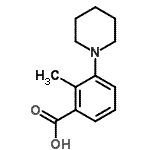 CAS#: 4205-06-5, 2-Methyl-3-(1-Piperidinyl)Benzoic Acid