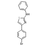 CAS 登录号：42056-77-9， 4-(4-溴苯基)-N-苯基-1,3-噻唑-2-胺