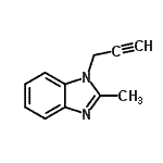 CAS 登录号：42076-29-9， 2-甲基-1-(2-丙炔-1-基)-1H-苯并咪唑