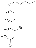 CAS 登录号:42241-78-1, (E)-3-溴-4-氧代-4-(4-(戊氧基)苯基)-2-丁烯酸