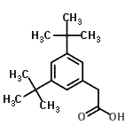 CAS 登录号：42288-54-0， [3,5-二(2-甲基-2-丙基)苯基]乙酸
