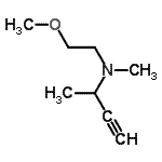 CAS 登录号：423162-83-8， N-(2-甲氧基乙基)-N-甲基-3-丁炔-2-胺